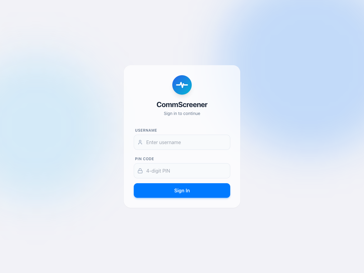 CommScreener App